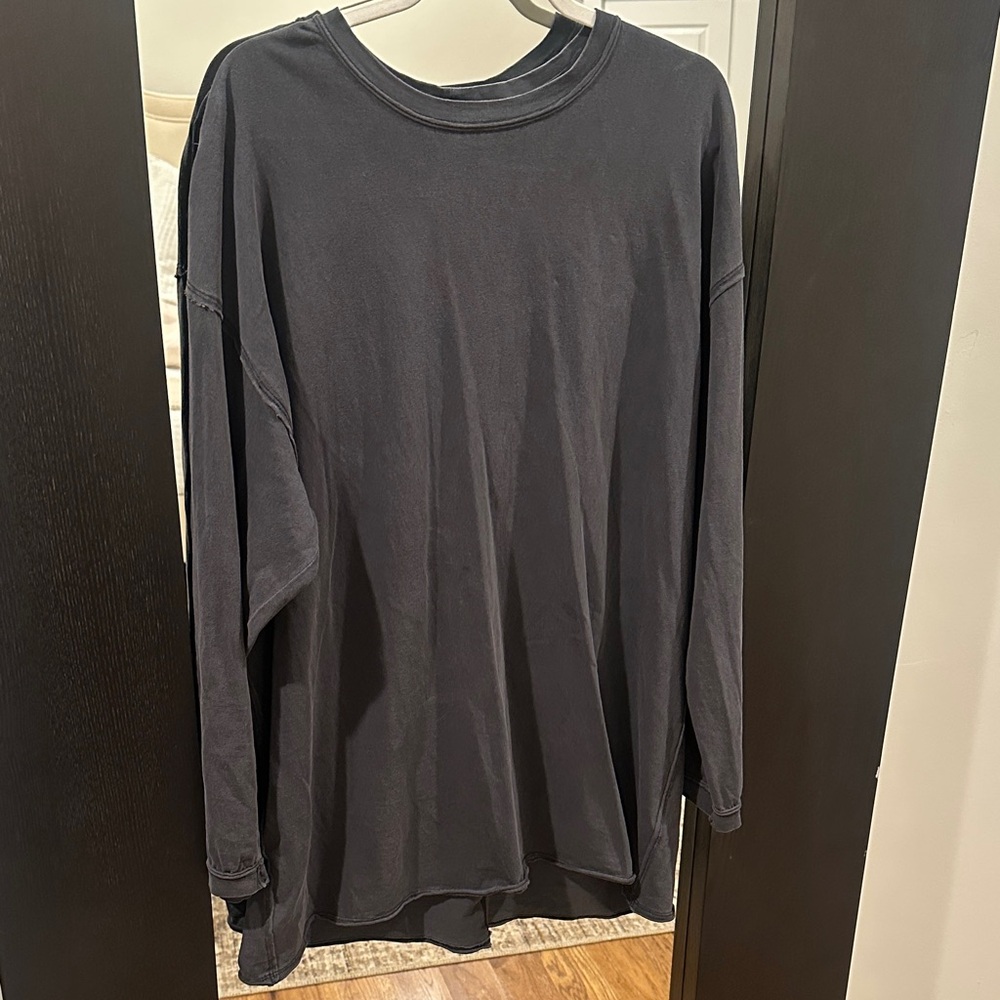 Free People Oversized Long Sleeve Shirt
